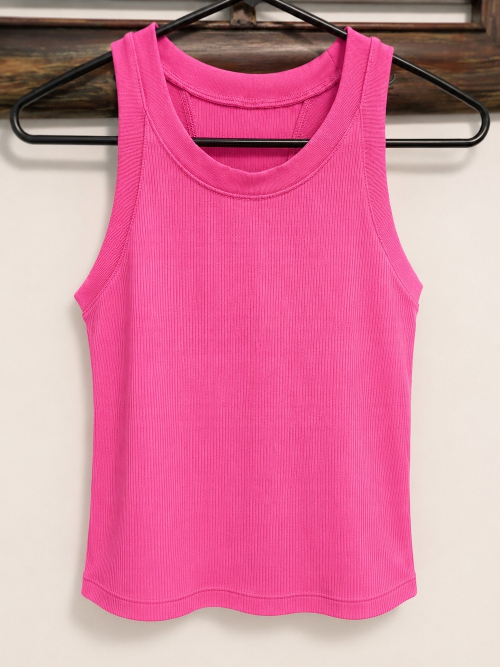 Women’s Ribbed Pink Crop Top